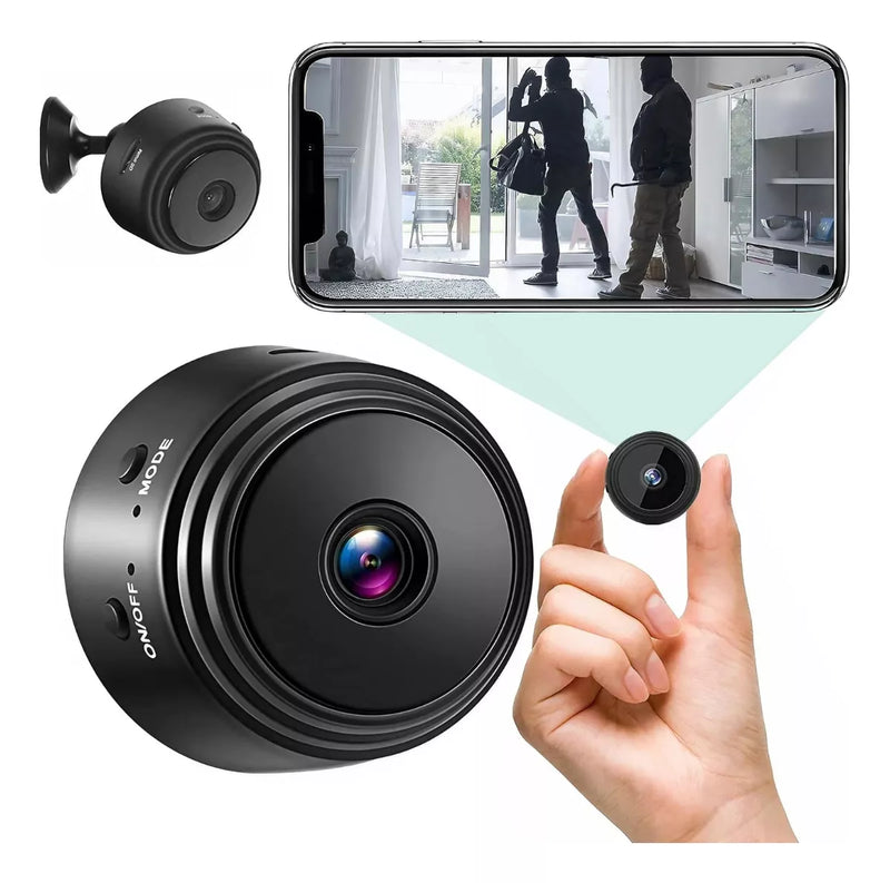 Mini cámara magnética Full HD Wi-Fi visión nocturna rastrea todo en tu teléfono celular
